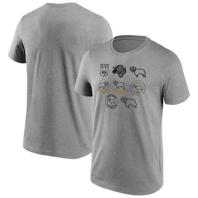 Derby County True Classics Crestory T-Shirt – Grau – Herren Image