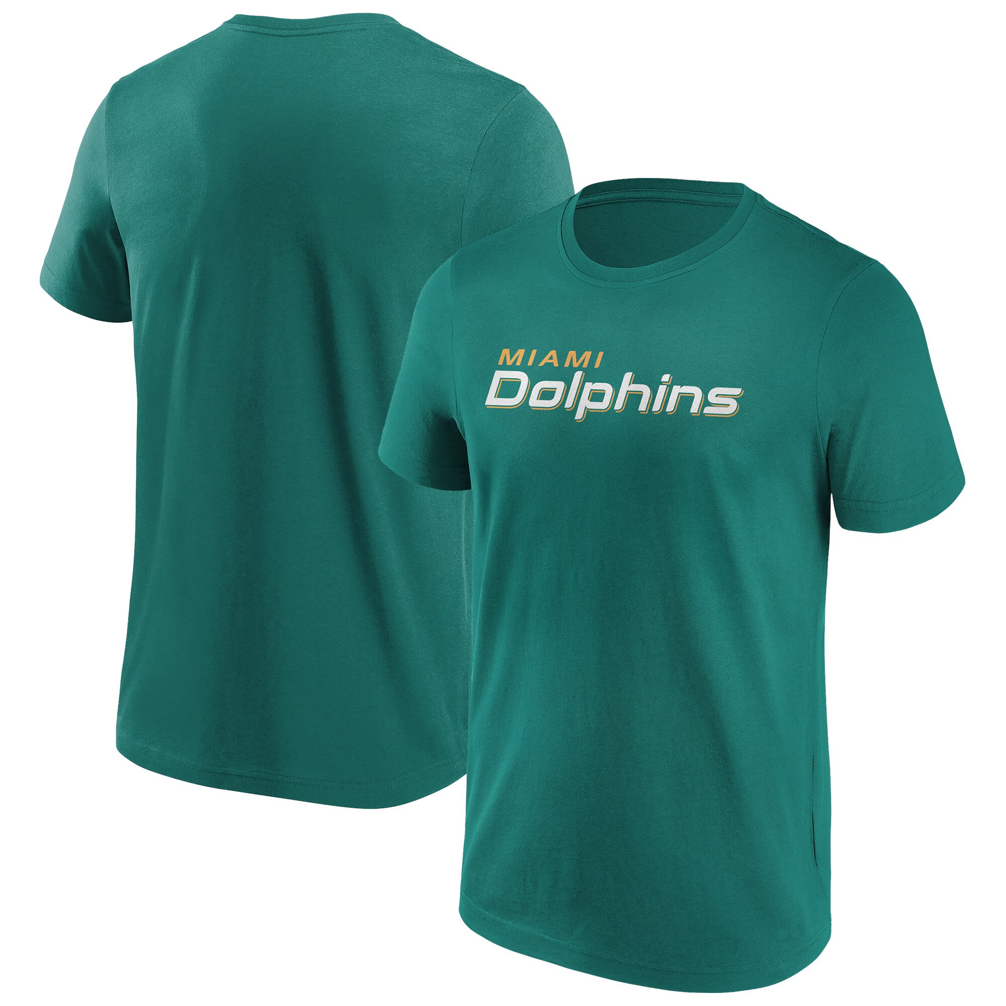 Miami Dolphins T-Shirt in Primärfarbe mit Wortmarke - Herren Image