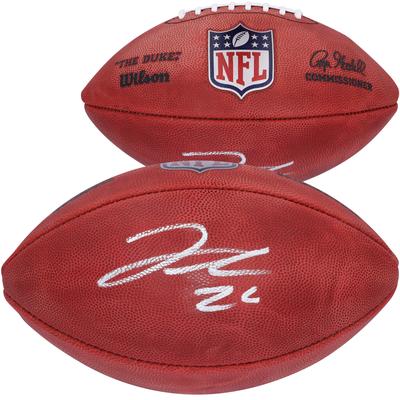 Jahmyr Gibbs Detroit Lions signierter Wilson Duke-Football in Farbe Image