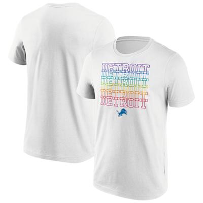 Detroit Lions Pride Graphic T-Shirt – Weiß – Herren Image