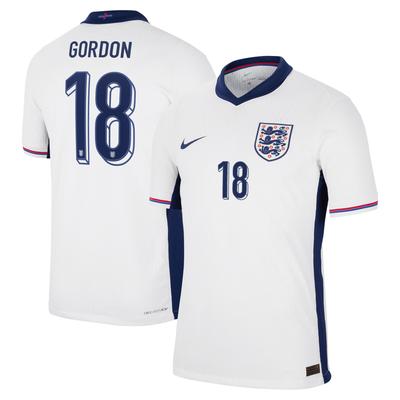 England Nike Dri Fit Adv Heimspieltrikot 2024 mit Aufdruck Gordon 18 Image