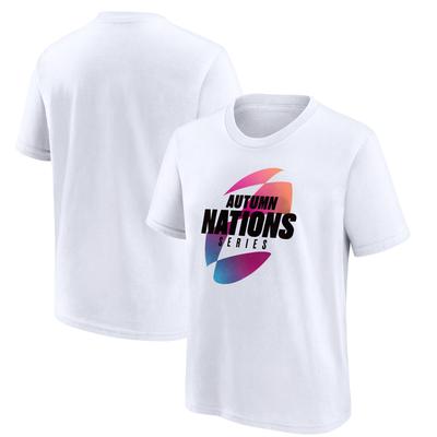 T-Shirt mit Logo der Autumn Nations Series – Weiß – Kinder Image