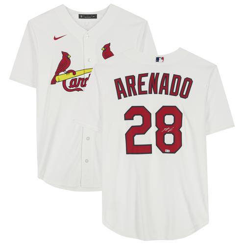 Nolan Arenado St. Louis Cardinals signiertes weißes Nike-Replika-Trikot