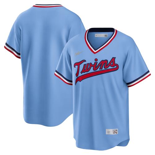 Hellblaues Nike Minnesota Twins Road Cooperstown Collection-Teamtrikot für Herren