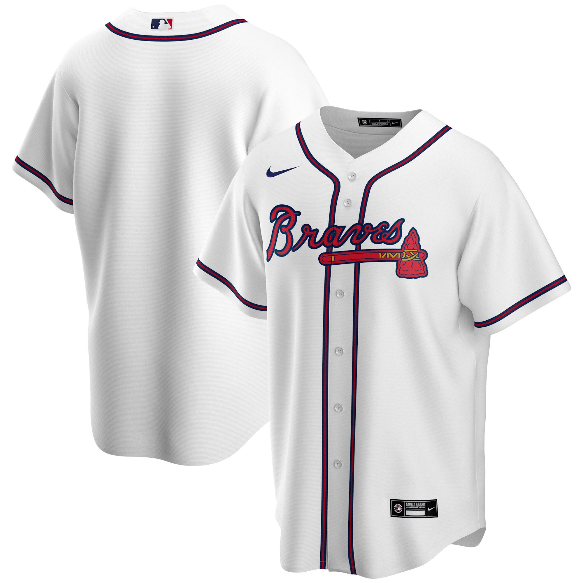 Atlanta Braves Nike Offizielle Replica Heim Trikot - Herren Image