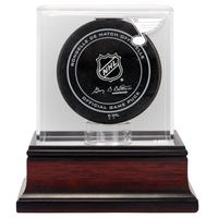 St. Louis Blues Mahagoni Hockey Puck Logo Vitrine