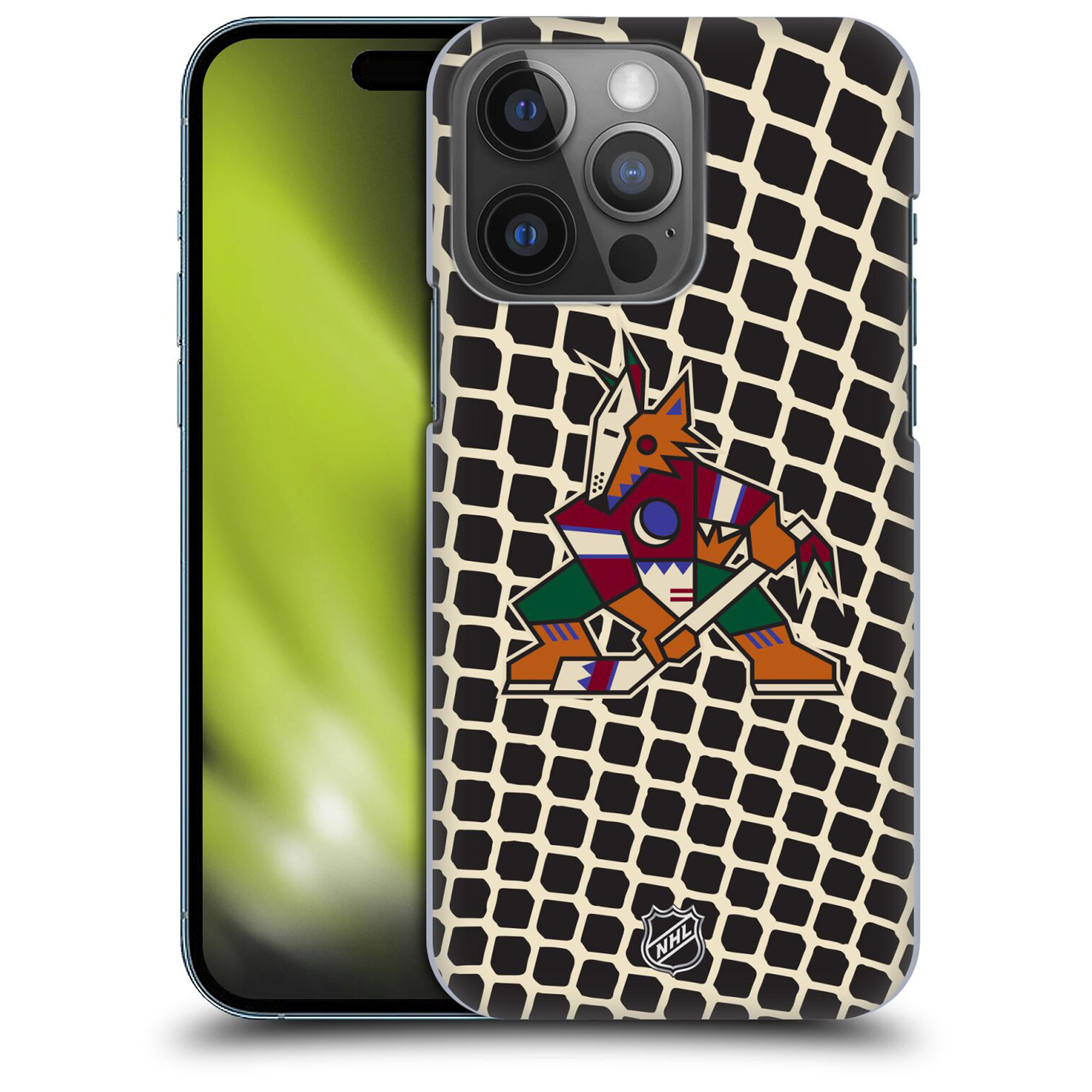 Arizona Coyotes NHL Net Pattern Grafik Phone Case - iPhone Image