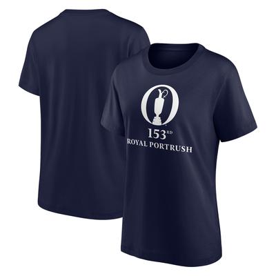 The 153rd Open Royal Portrush Primary Logo Grafik T-Shirt - Marineblau - Damen Image