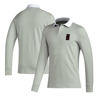 adidas 2023 Player Grey FC Dallas Travel Langarm-Poloshirt für Herren Image