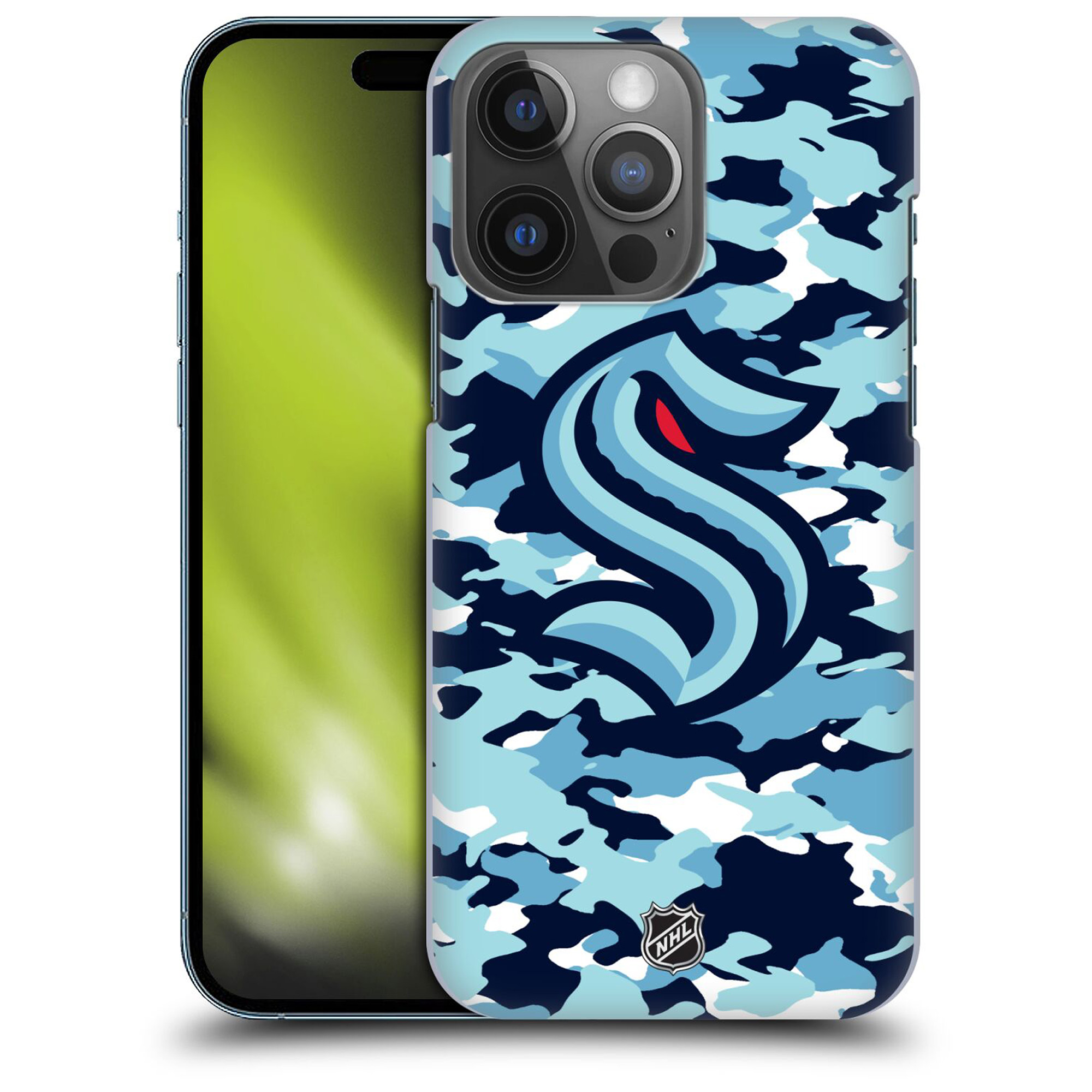 Seattle Kraken NHL Camouflage Grafik Phone Case - iPhone Image