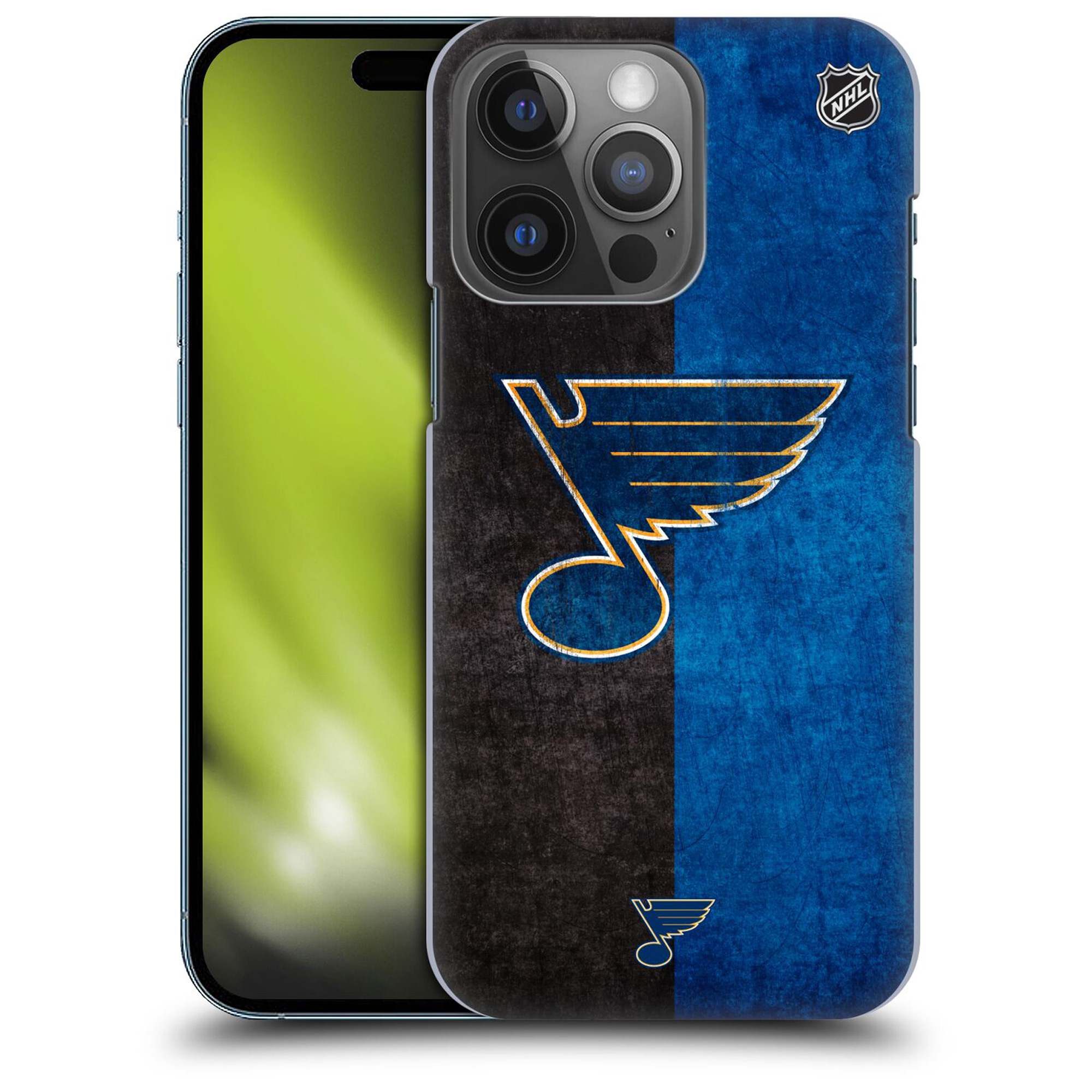 St. Louis Blues NHL Half Distressed Grafik Phone Case - iPhone Image