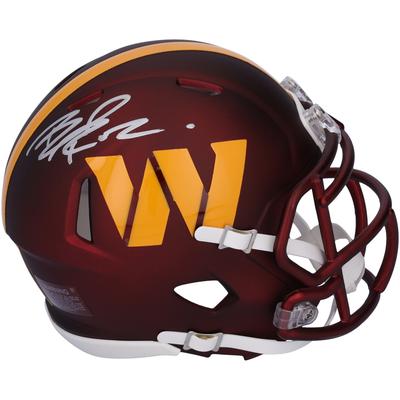 Brian Robinson Jr. Washington Commanders signierter Riddell Speed Mini-Helm Image