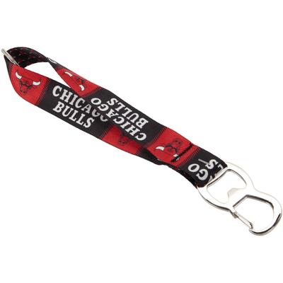 Schlüsselband mit abnehmbarer Schnalle der Chicago Bulls, 22,9 cm, doppelseitiger Schlüsselriemen mit Flaschenöffner Image