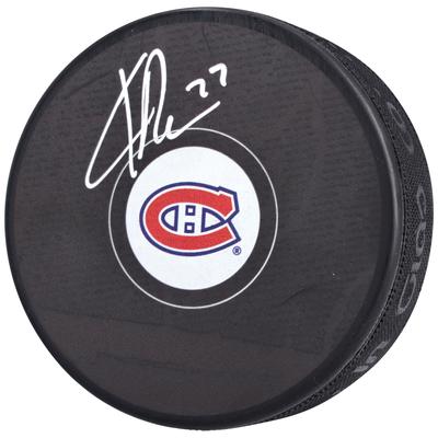 Kirby Dach Montreal Canadiens signierter Hockey-Puck Image