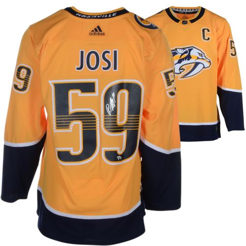 Roman Josi – Signiertes goldenes Adidas-Authentiktrikot der Nashville Predators