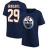 Edmonton Oilers Fanatics Branded Iconic Name & Number Graphic T-Shirt – Leon Draisaitl 29 – Damen