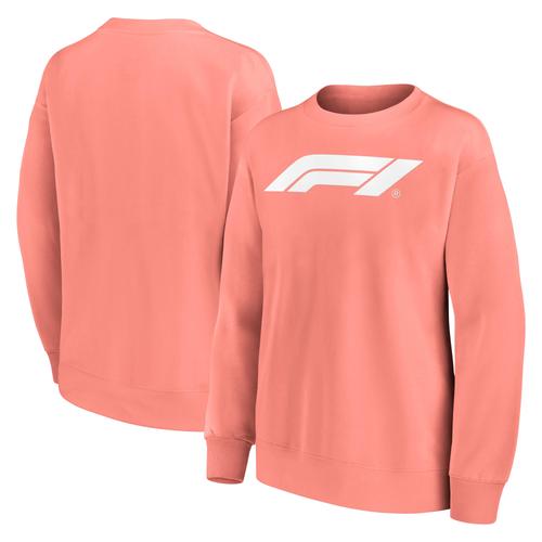 Formel 1 Mono Logo Oversized Crew Sweatshirt – Coral Haze – Damen