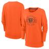 Women's Nike Orange Chicago Bears Rewind Playback Icon Performance Pullover Sweatshirt