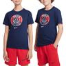 PSG Nike Crest T-Shirt - Navy Kids