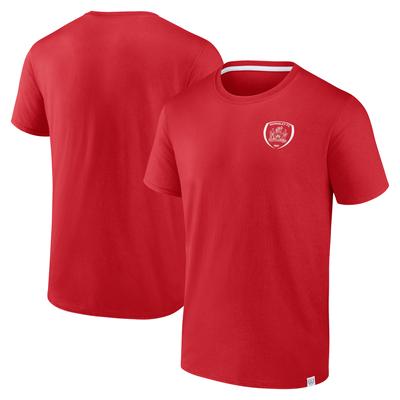 Barnsley Essentials Small Crest T-Shirt - Samba Red - Mens