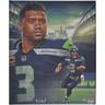 Russell Wilson Seattle Seahawks Unsigned Stretched 20"" x 24"" Giclee - Created and Signed by Artist Brian Konnick Limited Edition of 25