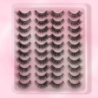 TEMU 10/20 Pairs Extension Look Eyelashes For Eyelash Mink Artificial Extensions Women D Party Hair Makeup Lashes Fake Clusters Natural False, Valentine's Day Gifts For Women