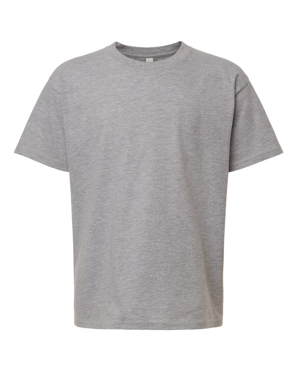 American Apparel 2001Y Youth Fine Jersey Top in Heather Grey size Small | combed ring spun cotton