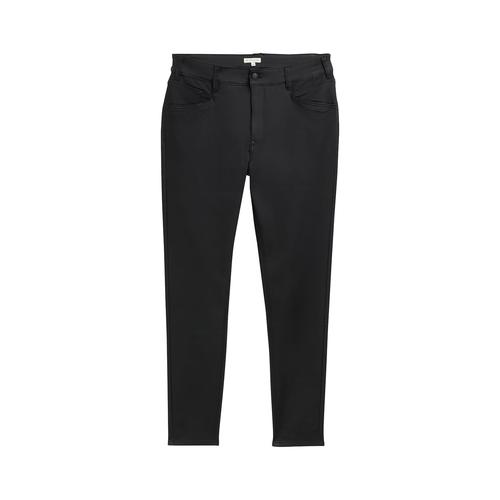 TOM TAILOR Damen Plus - Skinny Jeans, schwarz, Uni, Gr. 46