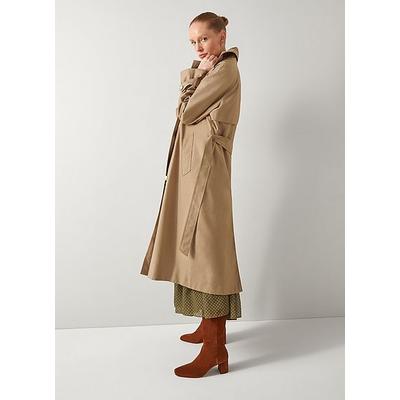 Keaton Stone Double Breasted Trench Coat Pale Beige, Pale Beige