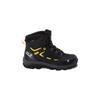 Wanderschuh JACK WOLFSKIN "VOJO TEXAPORE MID K", Gr. UK 5,5 - EU 39, Normalschaft, schwarz (schwarz, burlygelb), Hauptmaterial: Synthetic ; ;Second Material: Textile; Futter: Texapore Core ;Sole: Rubber / EVA; 100% Rubber/ EVA, Schuhe