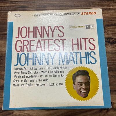 Columbia Other | - Johnny Mathis Greatest Hits Album | Color: Black/Cream | Size: Os