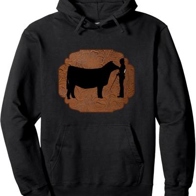 TEMU Beef Show Cow Showmanship Pullover Hoodie