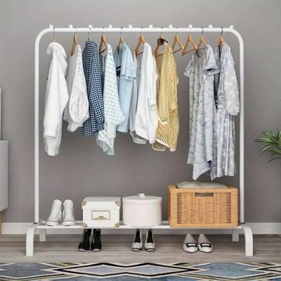 TEMU Heavy Duty Clothes Rail Metal Garment Hanging Rack Display Stand Shoes Shelf For Store Display