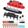 Bloc de Distribution bloc de 12V-48V dc BusBar 250A avec 4 x M8 Boulons,Barres de Distribution