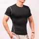 Per uomo T-shirt Compressione Maglia Atletica Maglia da palestra Camicia fitness Manica corta Maglietta Informale Athleisure Traspirante Asciugatura rapida Compressione Allenamento in palestra Corsa