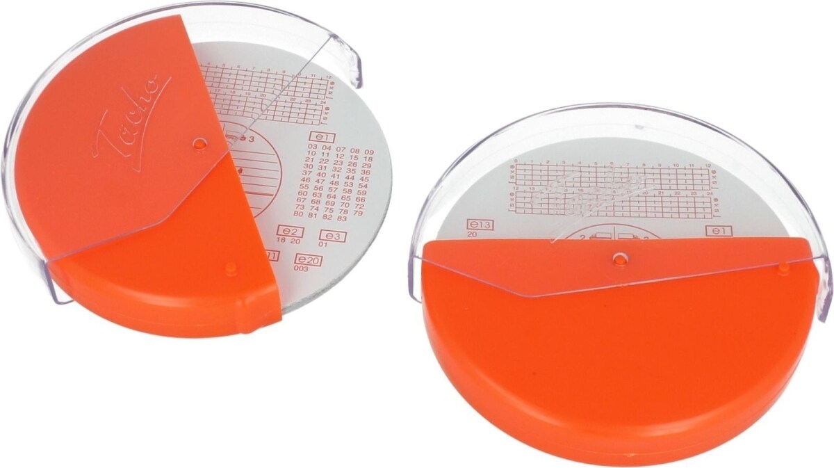 RNK Aufbewahrungsbox für Tachoscheiben 12,3cm orange Image