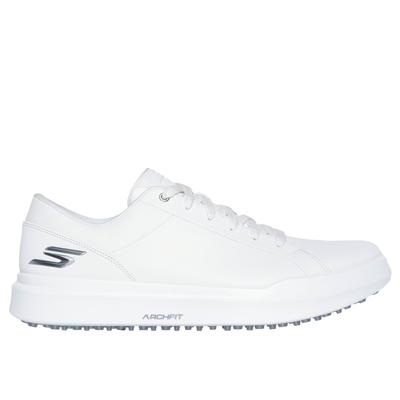 Skechers Men's Relaxed Fit: GO GOLF Drive 6 Shoes | Size 10.5 | White | Leather/Synthetic | Arch Fit