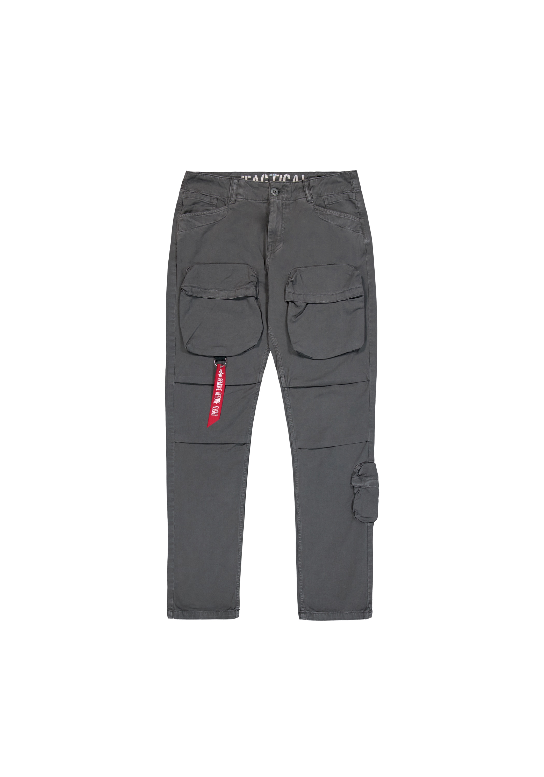 Cargohose ALPHA INDUSTRIES "Tactical Pant", Damen, Gr. 31, Normalgrößen, grau (vintage grau), Obermaterial: 100% Baumwolle, Hosen Cargohose