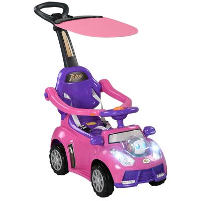 Ride on Push Car, Toddlers Stroller Sliding Walking with Horn, Music, Lights, Removable Handle, Foot-to-Floor Walker