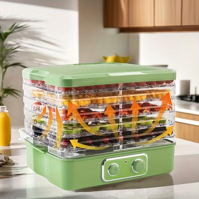 TEMU Dehydrator For , 5 Bpa-free Trays, For , Meat, Veggies, & , 240w, (5-)