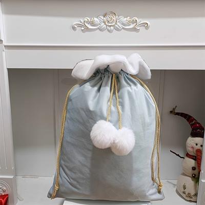 TEMU Christmas Bag Drawstring - , Fluffy & For Presents