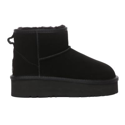 EVER AU Damen Leder Plateau Kurzstiefel - Dusky Image