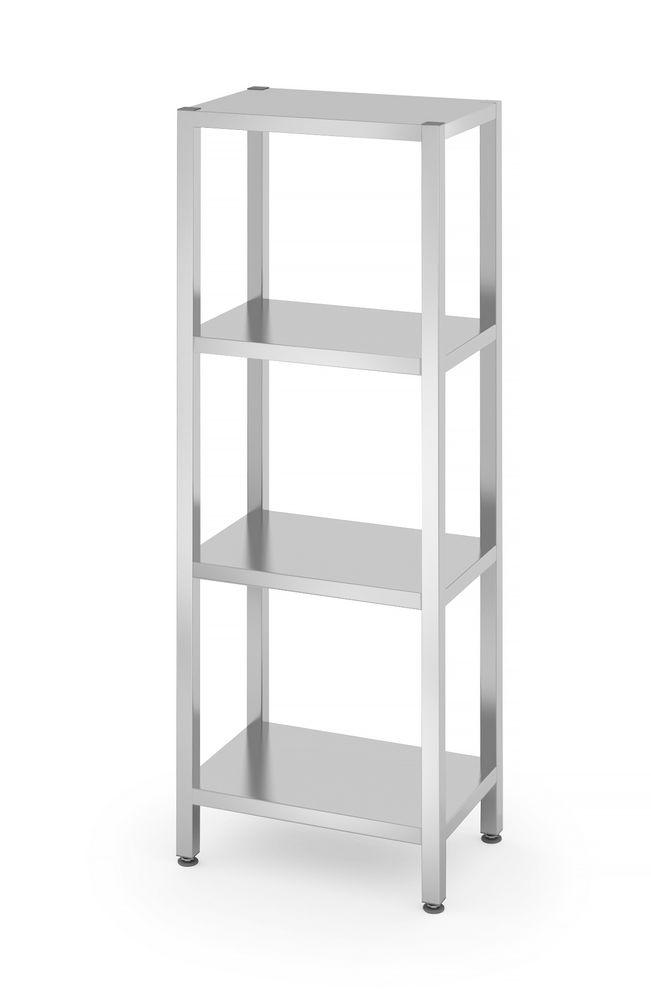 Hendi Lagerregal mit 4 Böden Kitchen Line aus Edelstahl 600x400x1800mm Image