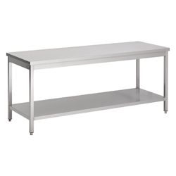 Combisteel Arbeitstisch mit Grundboden aus Edelstahl 1400x700x900mm Image