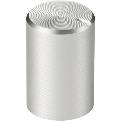 TC-11613900 Drehknopf mit Knopfmarkierung Silber (ø x h) 10 mm x 15 mm Aluminium, Pl - Tru