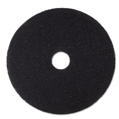 3M 08382 Low-Speed Stripper Floor Pad 7200, 20" Diameter, Black, 5/Carton - Case of 5