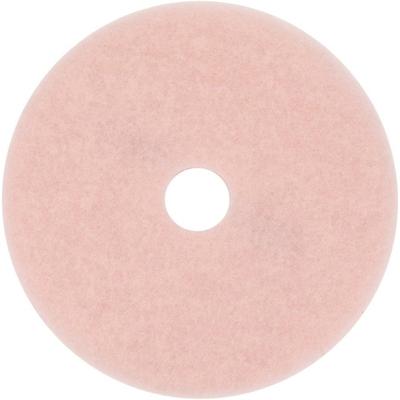 3M 25863 Ultra High-Speed Eraser Floor Burnishing Pad 3600, 27" Diameter, Pink, 5/Carton - 1 Case