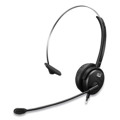 Adesso XTREAMP1 Xtream P1 USB Wired Multimedia Headset with Microphone, Monaural Over the Head, Black