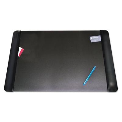 Artistic Office Products 413861 Executive Desk Pad with Antimicrobial Protection, Leather-Like Side Panels, 36 x 20, Black