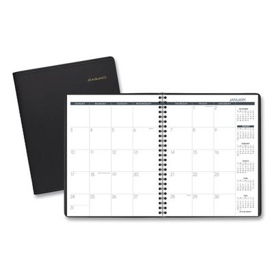 At-A-Glance 70-120-05 Monthly Planner, 8.75 x 7, Black Cover, 12-Month (Jan to Dec): 2024